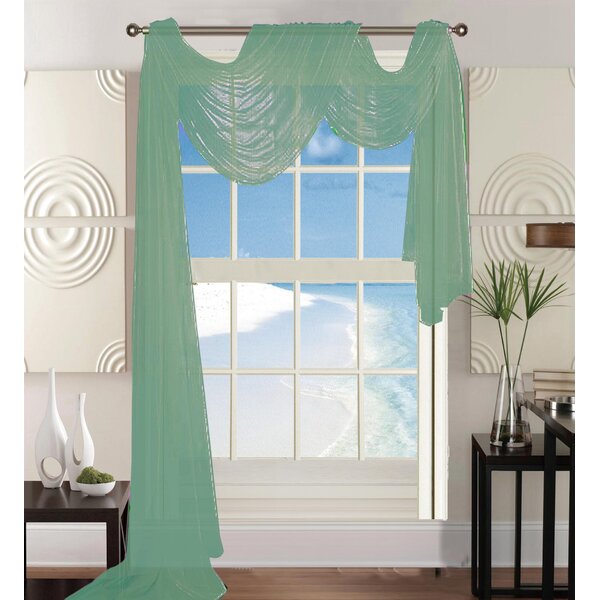 Teal scarf online valance